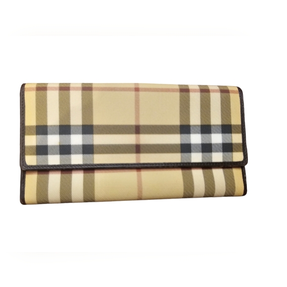 Burberry Handbags - Burberry Nova Check Long Wallet & COA